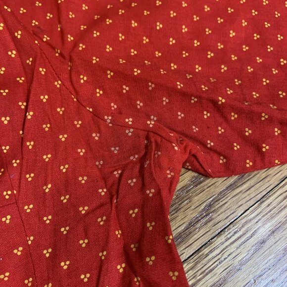 Red Cotton Patchwork Lehenga Set Of 2 - Ideal For Garba Season - DUSSEHRA - Picture 6 of 6